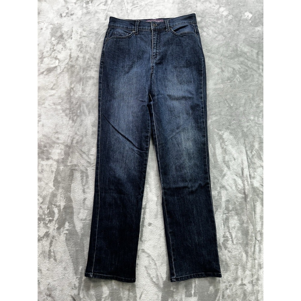Gloria Vanderbilt Jeans Women Sz 6 Blue Amanda Straight Mid Rise Stretch Western